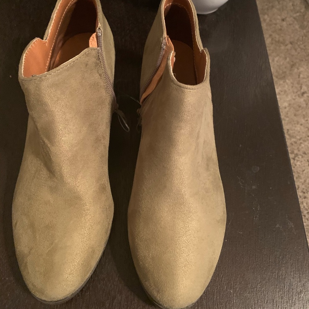 Olive Green booties